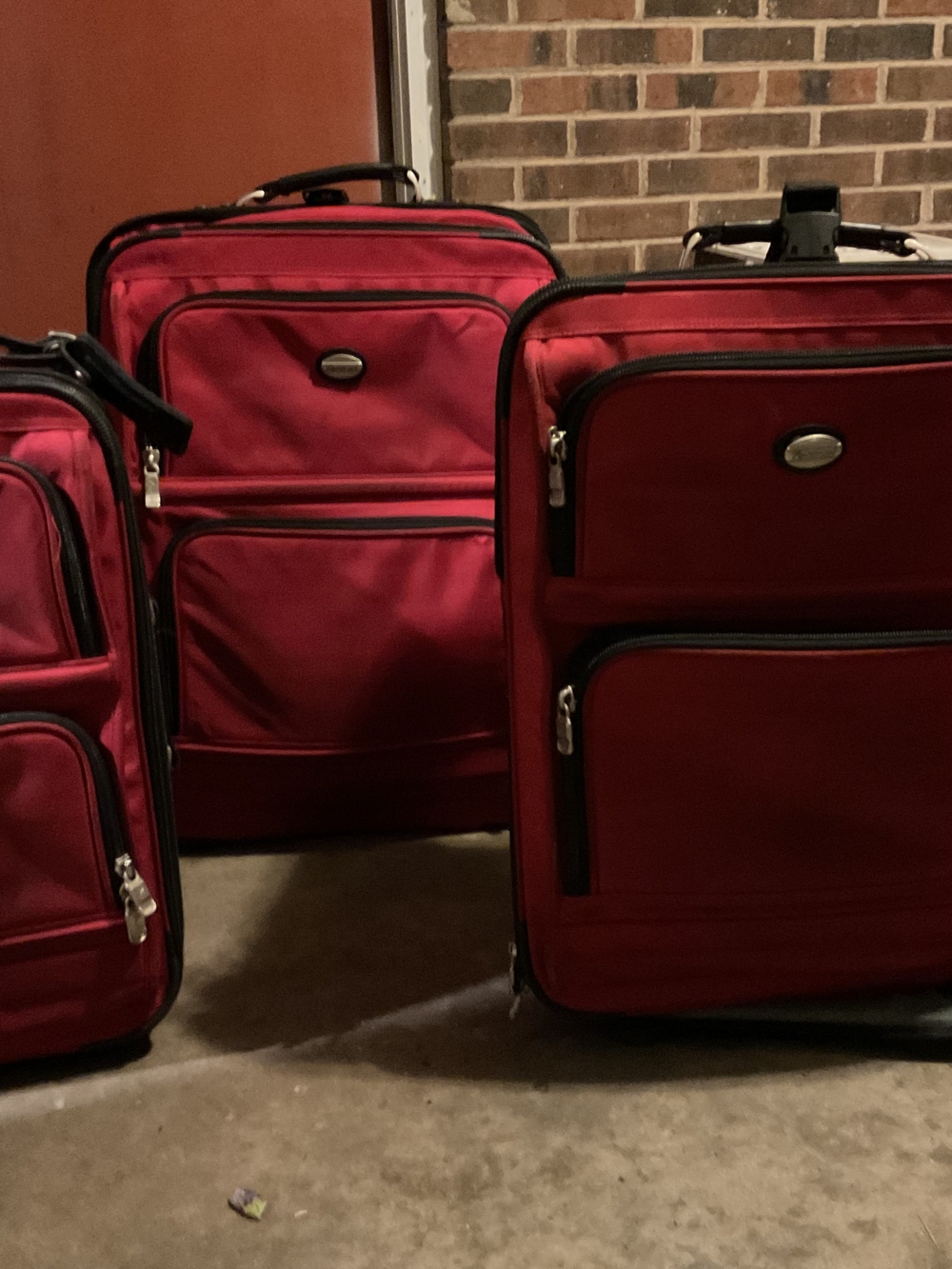 Red Carry-On Luggage - Classic Travel Bags